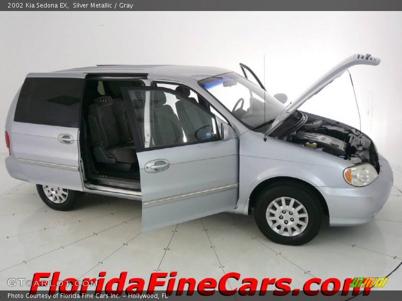 Silver Metallic / Gray 2002 Kia Sedona EX