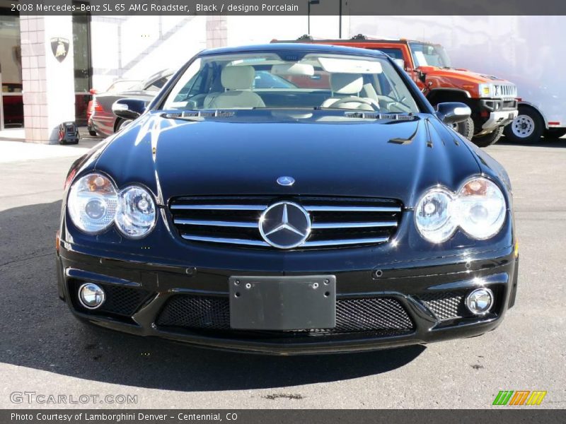 Black / designo Porcelain 2008 Mercedes-Benz SL 65 AMG Roadster