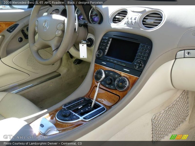 Black / designo Porcelain 2008 Mercedes-Benz SL 65 AMG Roadster