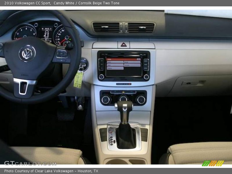 Candy White / Cornsilk Beige Two Tone 2010 Volkswagen CC Sport