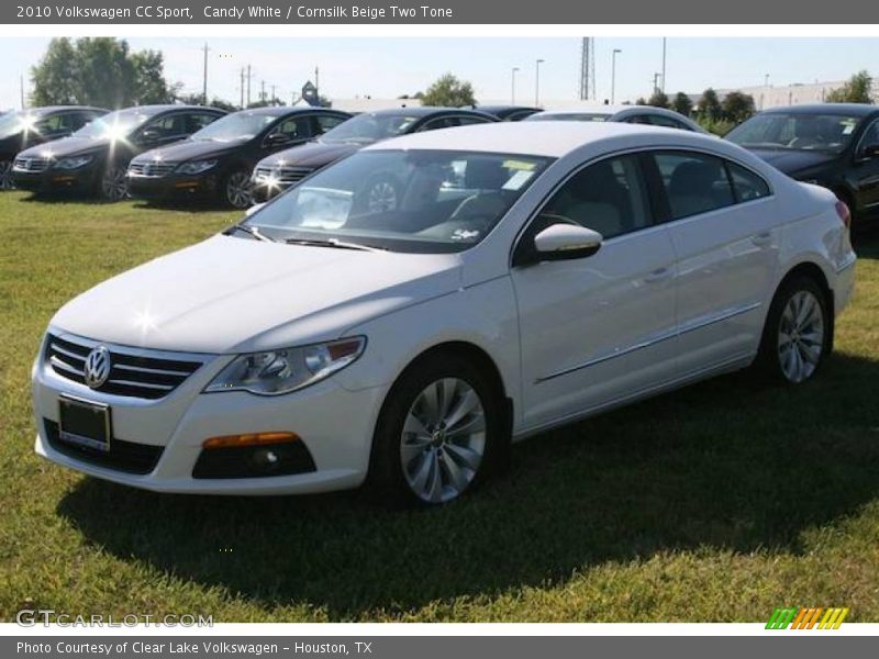 Candy White / Cornsilk Beige Two Tone 2010 Volkswagen CC Sport