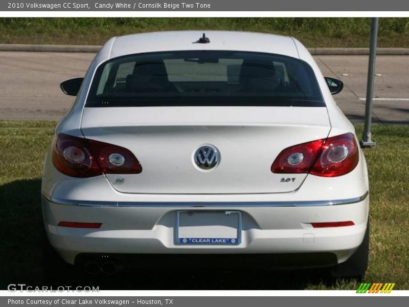 Candy White / Cornsilk Beige Two Tone 2010 Volkswagen CC Sport