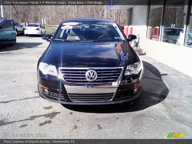 Deep Black / Pure Beige 2006 Volkswagen Passat 3.6 4Motion Sedan