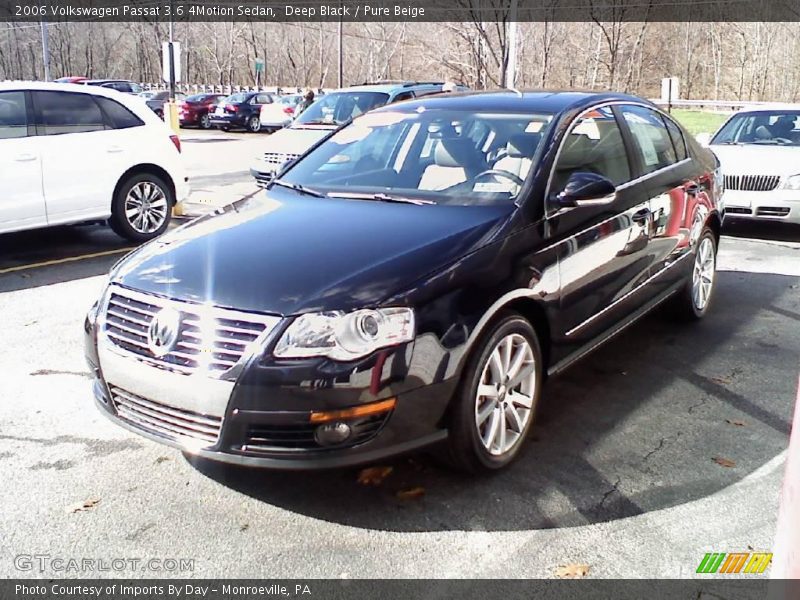 Deep Black / Pure Beige 2006 Volkswagen Passat 3.6 4Motion Sedan