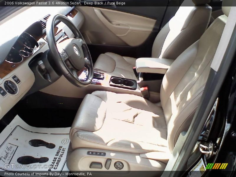 Deep Black / Pure Beige 2006 Volkswagen Passat 3.6 4Motion Sedan