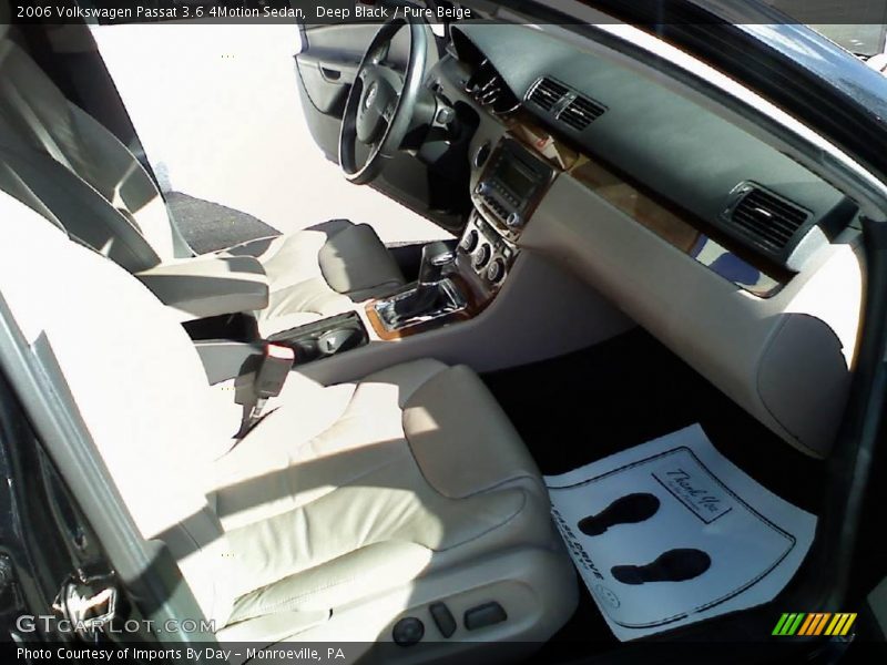 Deep Black / Pure Beige 2006 Volkswagen Passat 3.6 4Motion Sedan
