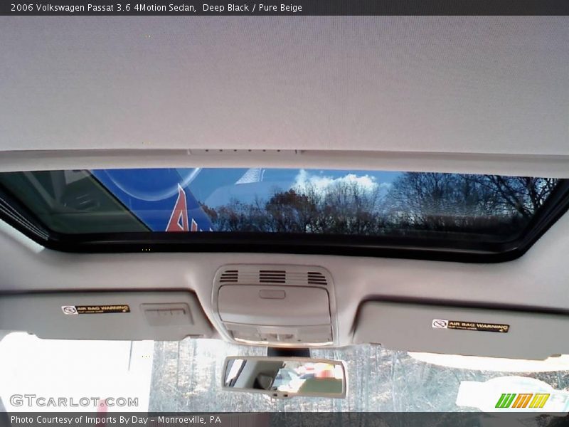 Deep Black / Pure Beige 2006 Volkswagen Passat 3.6 4Motion Sedan