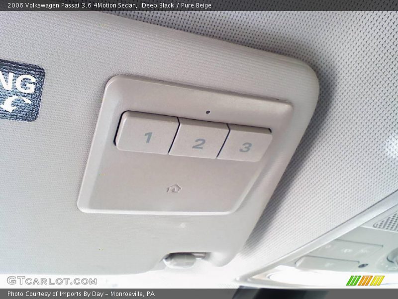 Deep Black / Pure Beige 2006 Volkswagen Passat 3.6 4Motion Sedan