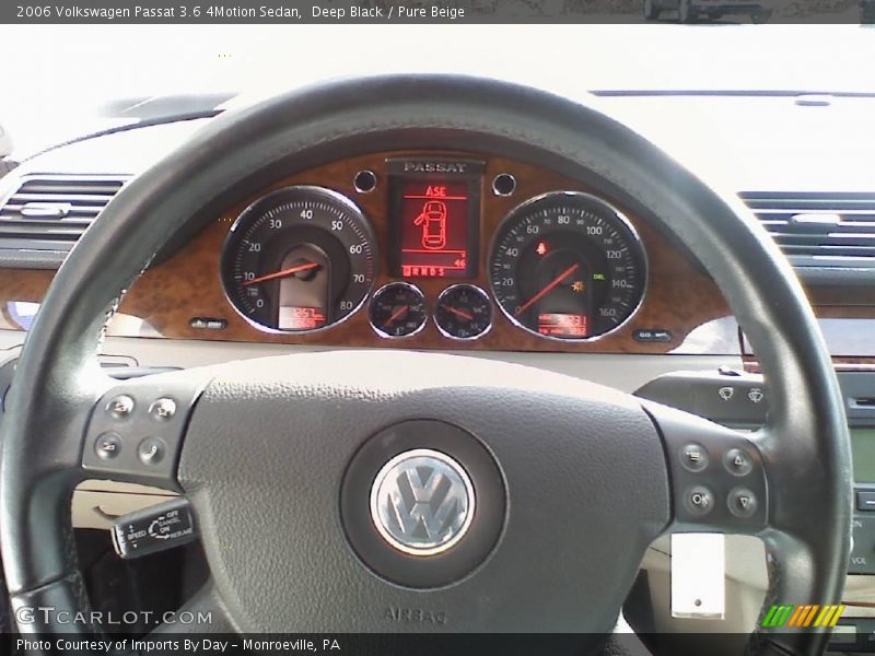 Deep Black / Pure Beige 2006 Volkswagen Passat 3.6 4Motion Sedan