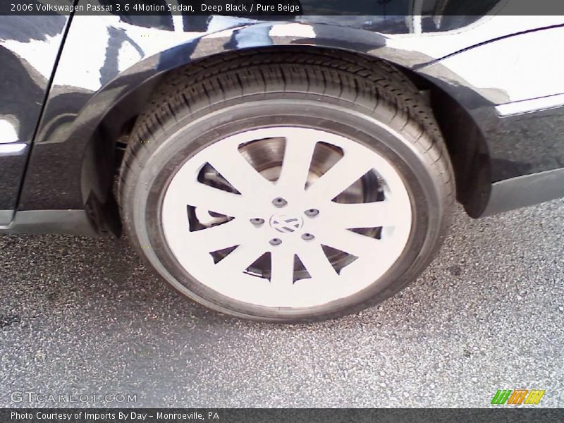 Deep Black / Pure Beige 2006 Volkswagen Passat 3.6 4Motion Sedan