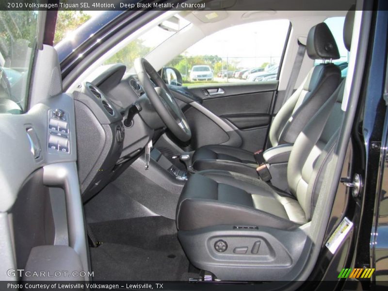 Deep Black Metallic / Charcoal 2010 Volkswagen Tiguan SEL 4Motion