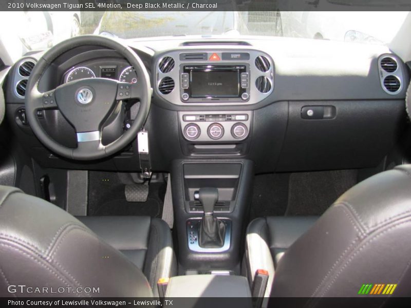 Deep Black Metallic / Charcoal 2010 Volkswagen Tiguan SEL 4Motion