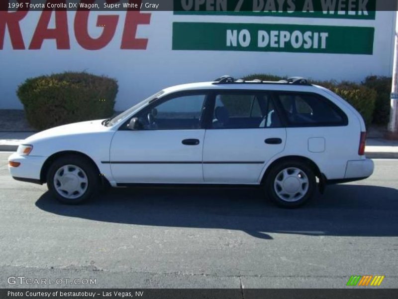 Super White / Gray 1996 Toyota Corolla DX Wagon