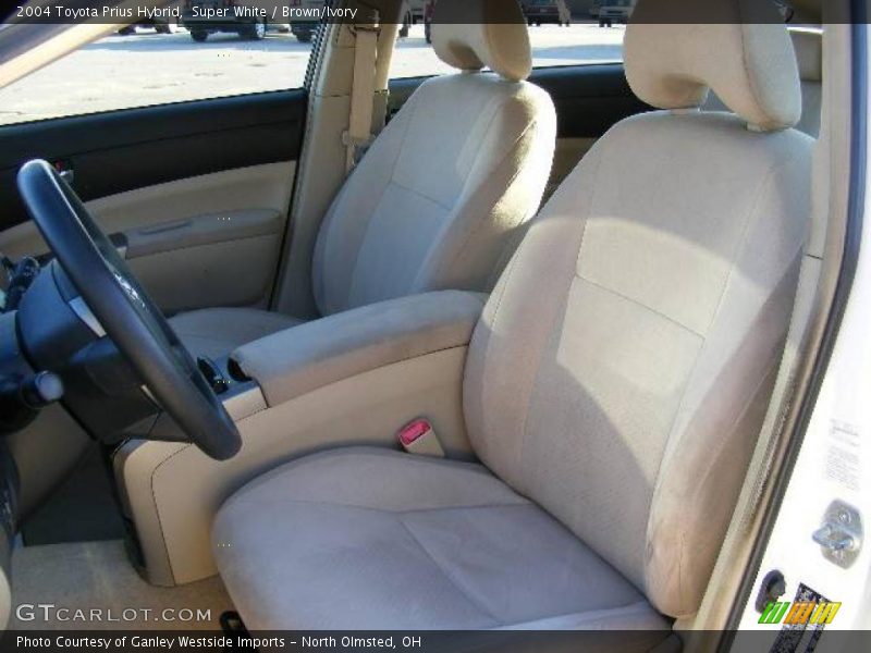 Super White / Brown/Ivory 2004 Toyota Prius Hybrid