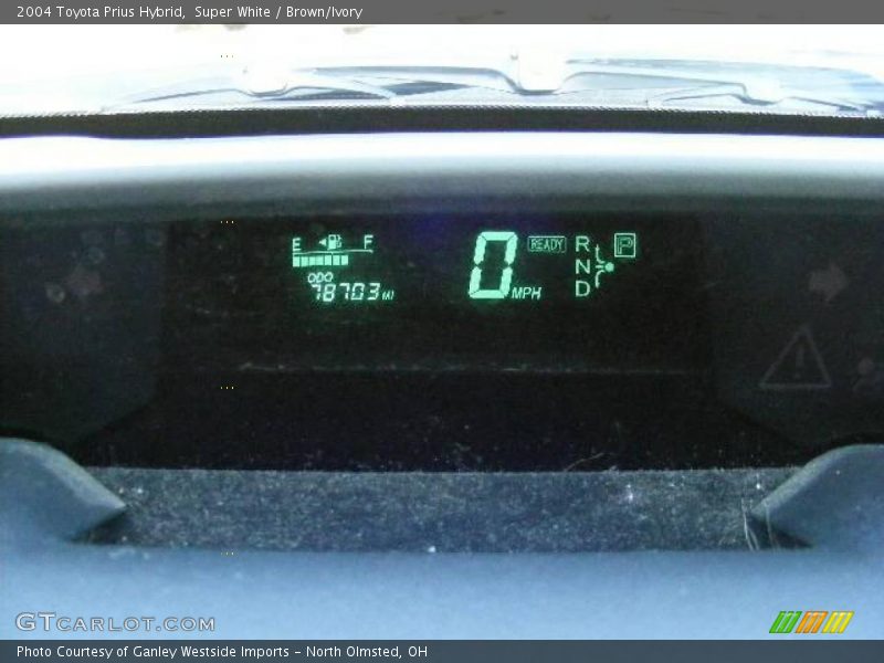 Super White / Brown/Ivory 2004 Toyota Prius Hybrid