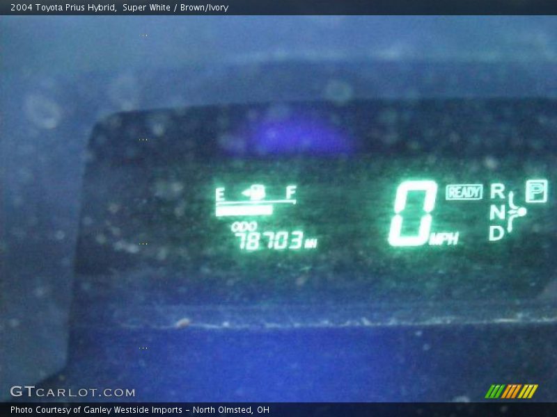 Super White / Brown/Ivory 2004 Toyota Prius Hybrid