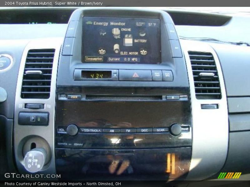 Super White / Brown/Ivory 2004 Toyota Prius Hybrid