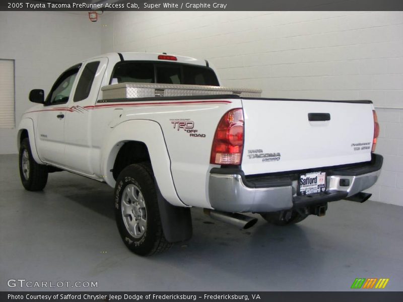 Super White / Graphite Gray 2005 Toyota Tacoma PreRunner Access Cab