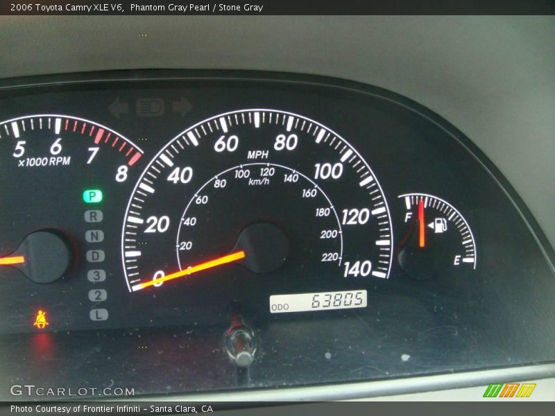 Phantom Gray Pearl / Stone Gray 2006 Toyota Camry XLE V6