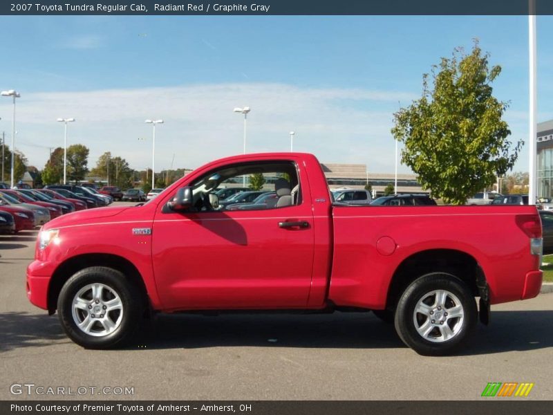 Radiant Red / Graphite Gray 2007 Toyota Tundra Regular Cab