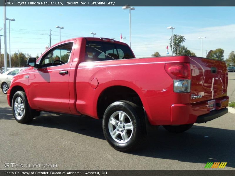 Radiant Red / Graphite Gray 2007 Toyota Tundra Regular Cab