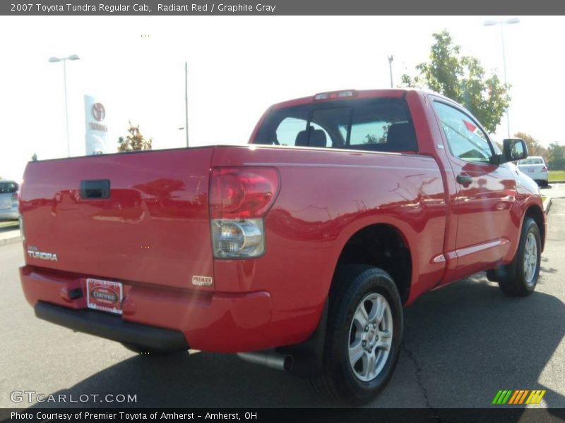 Radiant Red / Graphite Gray 2007 Toyota Tundra Regular Cab