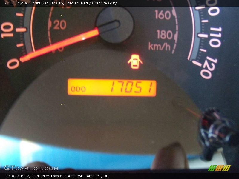 Radiant Red / Graphite Gray 2007 Toyota Tundra Regular Cab