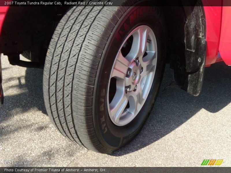 Radiant Red / Graphite Gray 2007 Toyota Tundra Regular Cab
