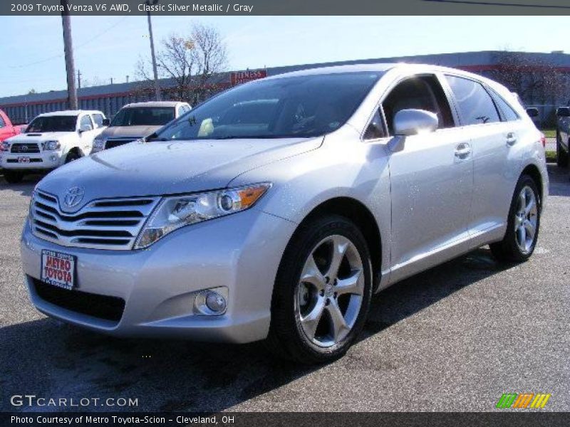 Classic Silver Metallic / Gray 2009 Toyota Venza V6 AWD