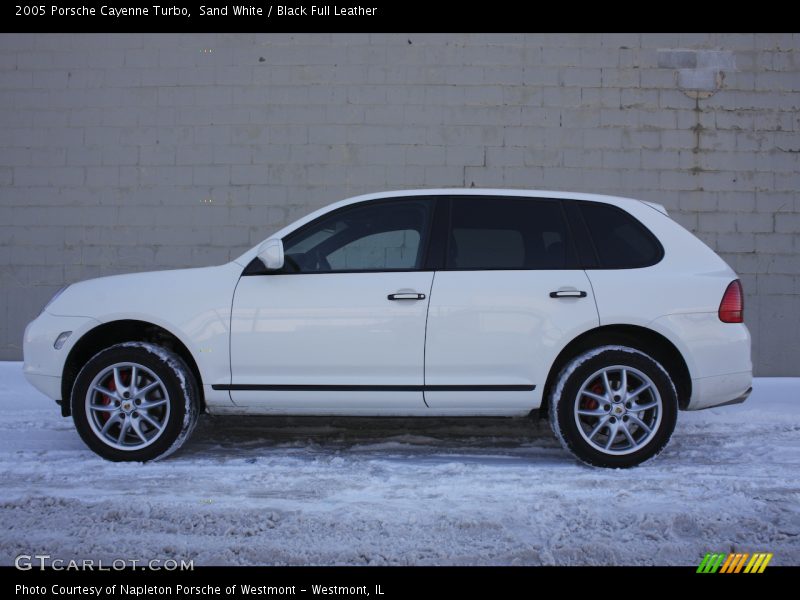 Sand White / Black Full Leather 2005 Porsche Cayenne Turbo