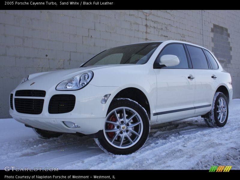 Sand White / Black Full Leather 2005 Porsche Cayenne Turbo