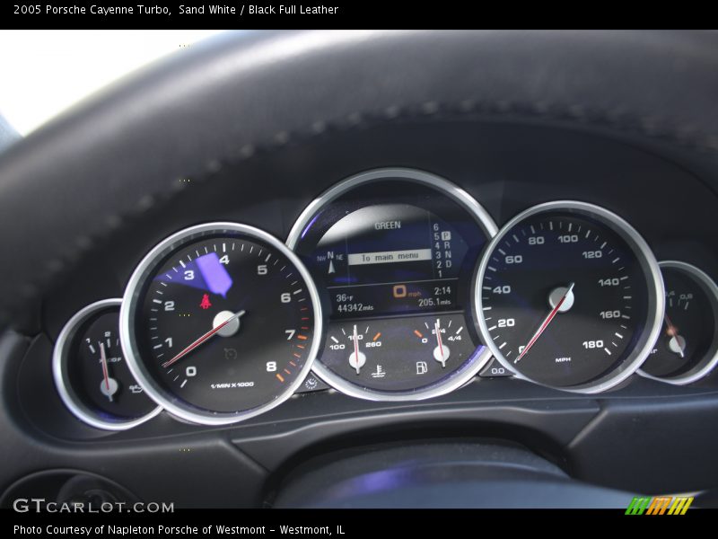 Sand White / Black Full Leather 2005 Porsche Cayenne Turbo