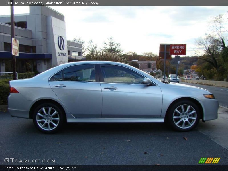 Alabaster Silver Metallic / Ebony 2008 Acura TSX Sedan