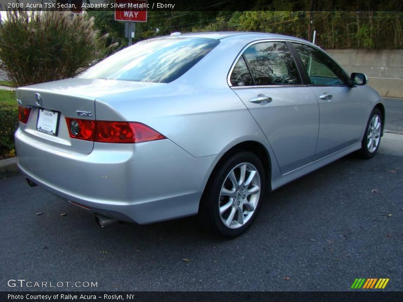 Alabaster Silver Metallic / Ebony 2008 Acura TSX Sedan
