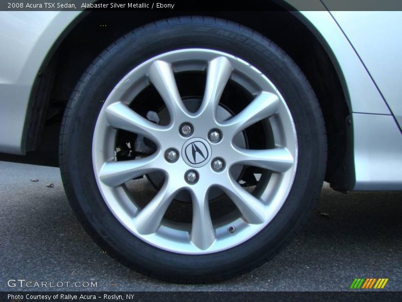 Alabaster Silver Metallic / Ebony 2008 Acura TSX Sedan