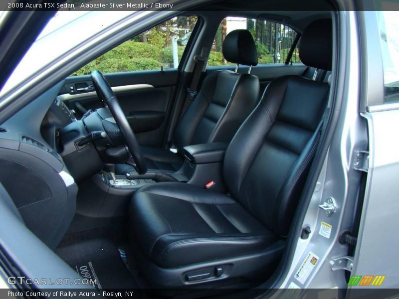 Alabaster Silver Metallic / Ebony 2008 Acura TSX Sedan