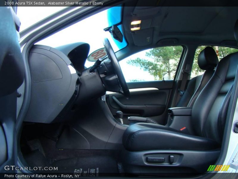 Alabaster Silver Metallic / Ebony 2008 Acura TSX Sedan
