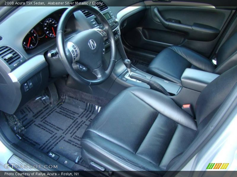 Alabaster Silver Metallic / Ebony 2008 Acura TSX Sedan