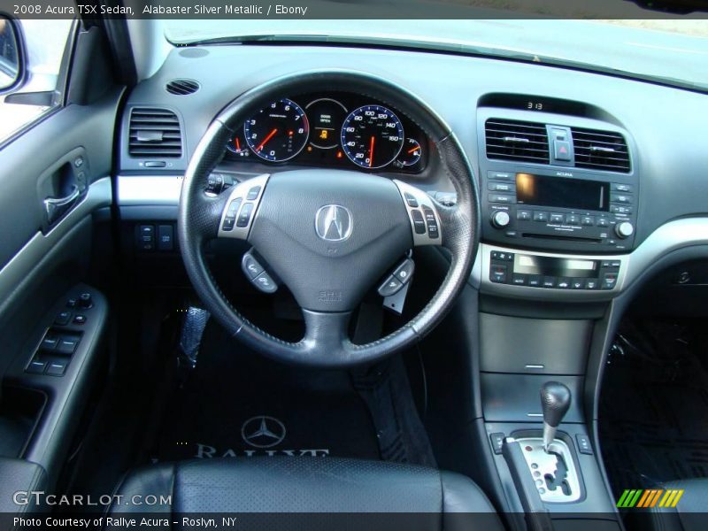 Alabaster Silver Metallic / Ebony 2008 Acura TSX Sedan
