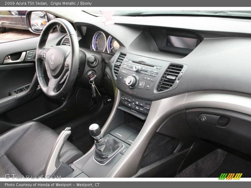 Grigio Metallic / Ebony 2009 Acura TSX Sedan