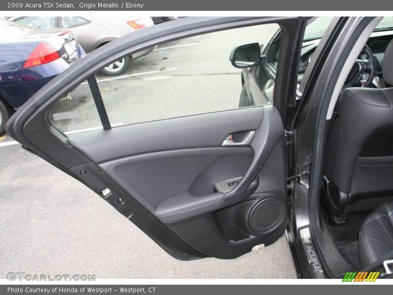 Grigio Metallic / Ebony 2009 Acura TSX Sedan