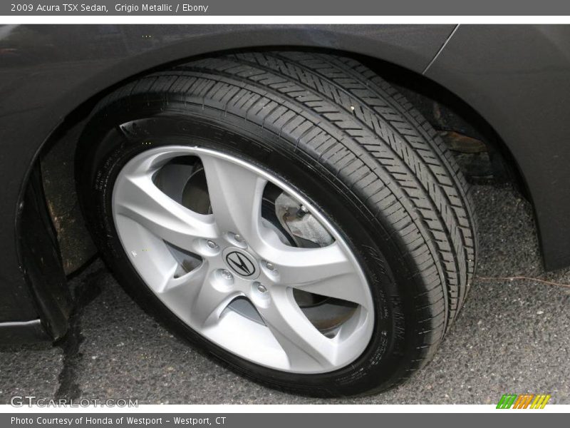 Grigio Metallic / Ebony 2009 Acura TSX Sedan