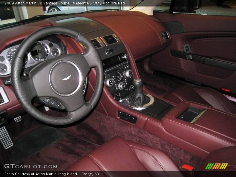 Meteorite Silver / Iron Ore Red 2009 Aston Martin V8 Vantage Coupe