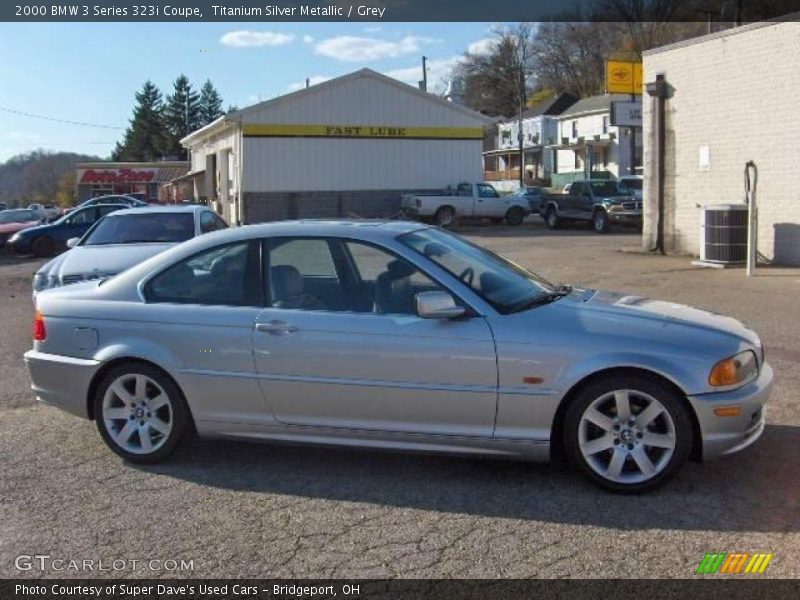 Titanium Silver Metallic / Grey 2000 BMW 3 Series 323i Coupe