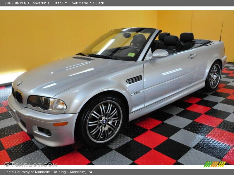 Titanium Silver Metallic / Black 2002 BMW M3 Convertible
