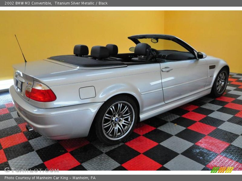 Titanium Silver Metallic / Black 2002 BMW M3 Convertible
