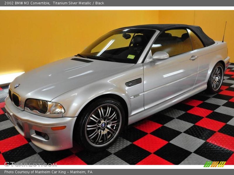 Titanium Silver Metallic / Black 2002 BMW M3 Convertible