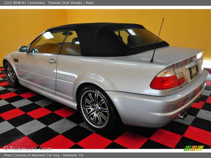Titanium Silver Metallic / Black 2002 BMW M3 Convertible