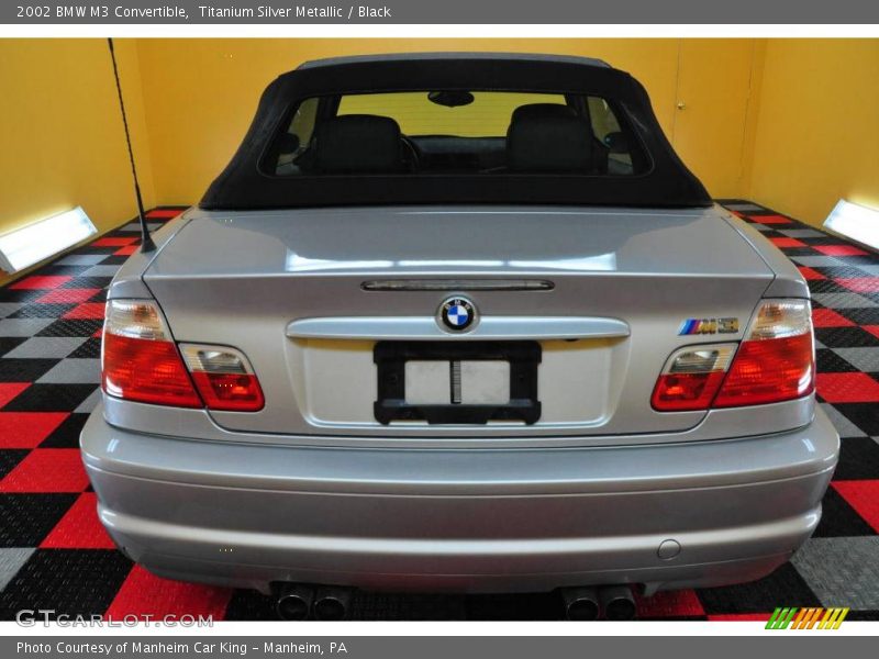 Titanium Silver Metallic / Black 2002 BMW M3 Convertible