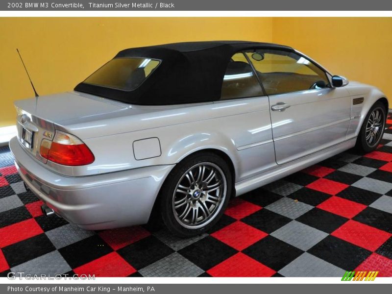 Titanium Silver Metallic / Black 2002 BMW M3 Convertible